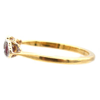 Art Deco 18ct Gold & Platinum, Diamond, Sapphire and Ruby Ring | Parkin and Gerrish (UK)