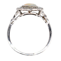 Art Deco 18ct Gold & Platinum, Opal and Diamond Ring | Parkin and Gerrish (UK)