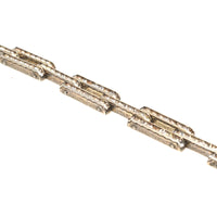 Art Deco German Silver and White Paste Tank Bracelet | Parkin and Gerrish (UK)