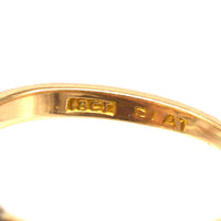 Art Deco Platinum & 18ct Gold, Sapphire and Diamond Square Cluster Ring | Parkin and Gerrish (UK)