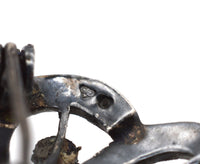 Art Deco Silver Marcasite Turquoise and Cultured Pearl Brooch | Parkin and Gerrish (UK)