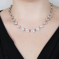 Antique Silver & White Paste Necklace by W. H. Collins & Co. Ltd | Parkin and Gerrish (UK)