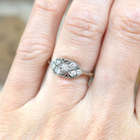 Art Nouveau 18ct White Gold & Platinum, Diamond Ring | Parkin and Gerrish (UK)