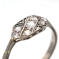 Art Nouveau 18ct White Gold & Platinum, Diamond Ring | Parkin and Gerrish (UK)
