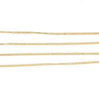Contemporary 9ct Gold Curb Chain 18