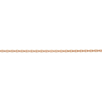 Contemporary 9ct Rose Gold Prince of Wales Rope Chain 16