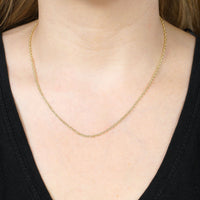 Contemporary 9ct Yellow Gold Prince of Wales Rope Chain 18