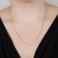 Contemporary 9ct Yellow Gold Prince of Wales Rope Chain 20