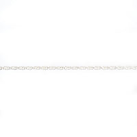 Contemporary Silver Prince of Wales Rope Chain 16