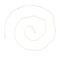 Contemporary Silver Prince of Wales Rope Chain 16