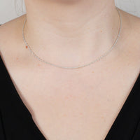 Contemporary Silver Prince of Wales Rope Chain 16