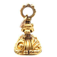 Decorative Georgian 18ct Gold Cased Chalcedony Seal Engraved with name Louisa | Parkin and Gerrish (UK)