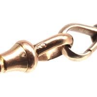 Edwardian 15ct Gold Albert Chain Necklace with Dog Clips | Parkin and Gerrish (UK)