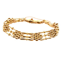 Edwardian 15ct Gold Gate Bracelet | Parkin and Gerrish (UK)