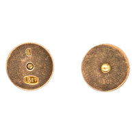 Edwardian 15ct Gold Natural Pearl Dress Studs in Original Case by Fredrick Dixon of St Molton Street | Parkin and Gerrish (UK)