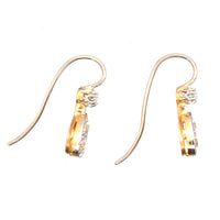 Edwardian 15ct Gold & Platinum, Old Cut Diamond Drop Earrings | Parkin and Gerrish (UK)