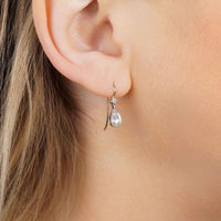 Edwardian 15ct Gold & Platinum, Old Cut Diamond Drop Earrings | Parkin and Gerrish (UK)