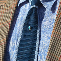 Edwardian 15ct Gold Turquoise and Diamond Tie Pin | Parkin and Gerrish (UK)