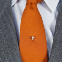 Edwardian 18ct Gold, Diamond & Natural Pearl Tie Pin | Parkin and Gerrish (UK)