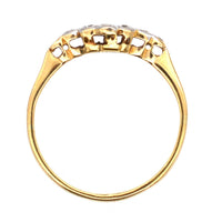 Edwardian 18ct Gold & Platinum, Diamond Cluster Ring | Parkin and Gerrish (UK)
