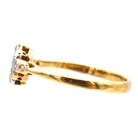 Edwardian 18ct Gold & Platinum, Diamond Cluster Ring | Parkin and Gerrish (UK)