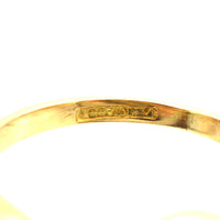 Edwardian 18ct Gold & Platinum, Two Stone Diamond 'Toi et Moi' Crossover Ring | Parkin and Gerrish (UK)