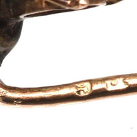 Edwardian 9ct Gold Bee (Insect Bug) Tie Pin with Opal, Seed Pearl and Garnet | Parkin and Gerrish (UK)