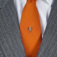 Edwardian 9ct Gold Engraved Diamond - Shaped Tie Pin | Parkin and Gerrish (UK)