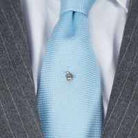 Edwardian 9ct Gold & Silver, Diamond & Natural Pearl Acorn Tie Pin | Parkin and Gerrish (UK)