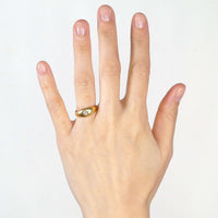 Edwardian 18ct Gold Old Mine Cut Diamond Gypsy Ring | Parkin and Gerrish (UK)