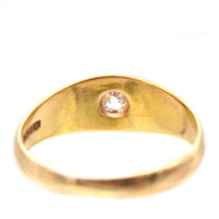 Edwardian 18ct Gold Old Mine Cut Diamond Gypsy Ring | Parkin and Gerrish (UK)