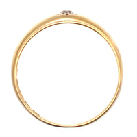 Edwardian 18ct Gold Old Mine Cut Diamond Gypsy Ring | Parkin and Gerrish (UK)