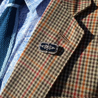 Edwardian Platinum and 15ct Gold, Onyx and Diamond Plaque Brooch | Parkin and Gerrish (UK)