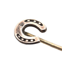 Edwardian Silver Lucky Horse Shoe Tie Pin | Parkin and Gerrish (UK)