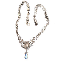 Edwardian Silver White and Blue