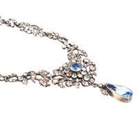 Edwardian Silver White and Blue