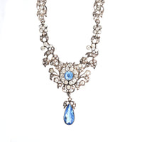 Edwardian Silver White and Blue