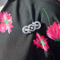 French Art Deco Silver Paste Brooch | Parkin and Gerrish (UK)