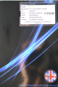 French Early 20th Century 18ct Gold Star Sapphire Cufflinks | Parkin and Gerrish (UK)