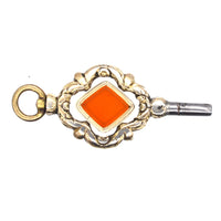 Large Regency Gold Cased Watch Key with Carnelian | Parkin and Gerrish (UK)