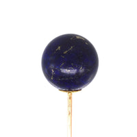 Large Victorian 18ct Gold Lapis Lazuli Sphere Tie Pin | Parkin and Gerrish (UK)