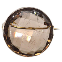 Large Victorian Silver and Rutilated Quartz