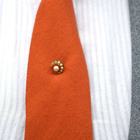 Late Victorian 15ct Gold and Split Pearl Crescent Moon Tie Pin | Parkin and Gerrish (UK)