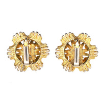 Marcel Boucher 1960s Gilt Metal Clip On Earrings | Parkin and Gerrish (UK)