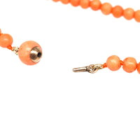 Mid 19th Century Gold Coral Bead Necklace | Parkin and Gerrish (UK)