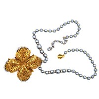 Mid Century Miriam Haskell Gold Gilt,