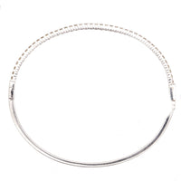 Modern 18ct White Gold, Diamond Bangle | Parkin and Gerrish (UK)