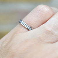 Modern 18ct White Gold Diamond Channel Setting Eternity Ring | Parkin and Gerrish (UK)