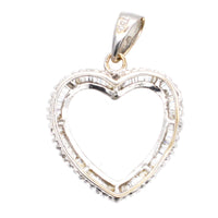 Modern 18ct White Gold Valentine's Day Heart Shaped Diamond Pendant | Parkin and Gerrish (UK)