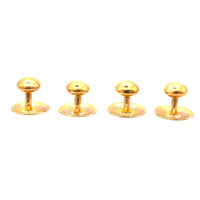 Modern 9ct Gold Dress Studs | Parkin and Gerrish (UK)